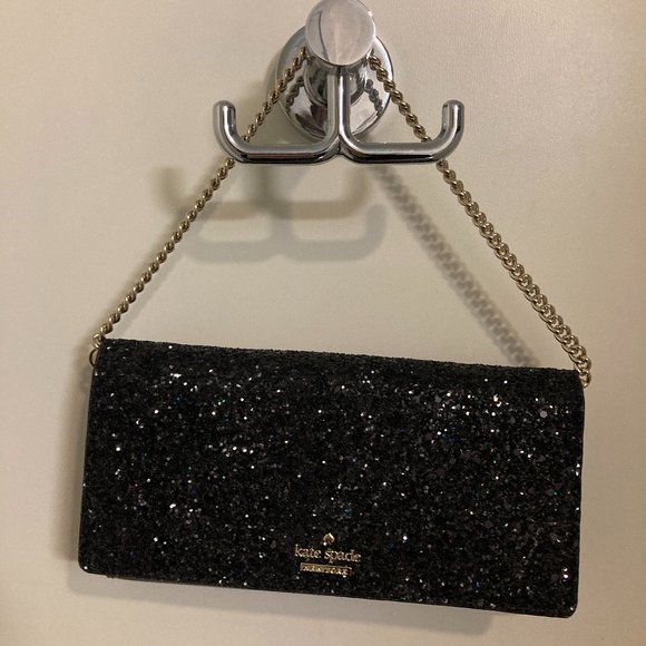 Kate Spade Glitter Wallet with Chain - Picture 1 of 4